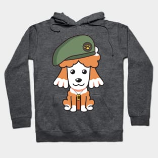 Green Beret French Poodle Hoodie